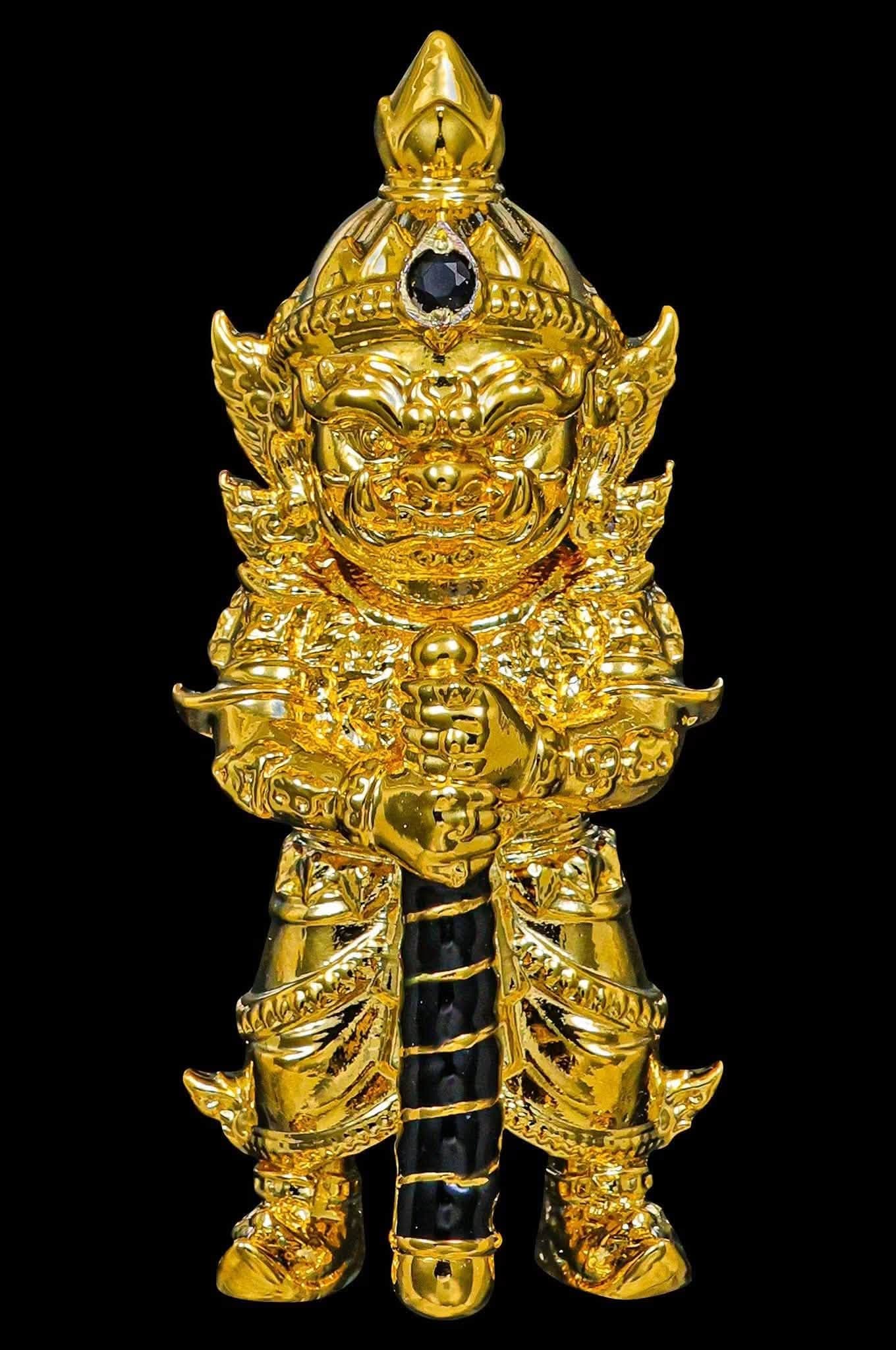 รก.17 ทองสัมฤทธิ์ชุบทอง ลงยาฝังพลอย